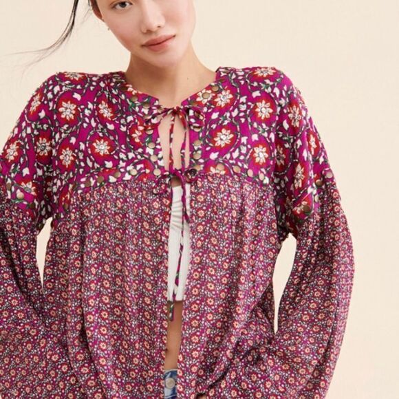 New Amelia Babydoll jacket blouse size XL,XS - Picture 3 of 9